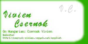 vivien csernok business card